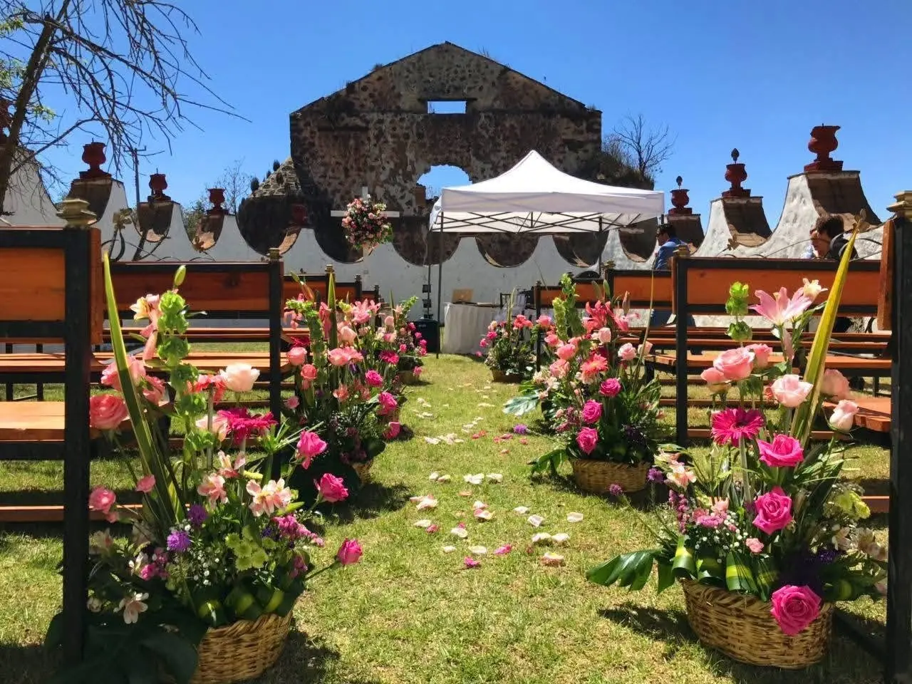 Ceremonia en la Ex Hacienda de Tultengo
